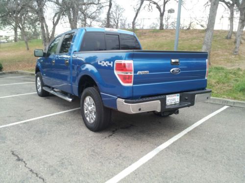 2011 Ford F-150 XLT Crew Cab Pickup 4-Door 3.5L Twin-Turbo Blue Great Condition, image 3