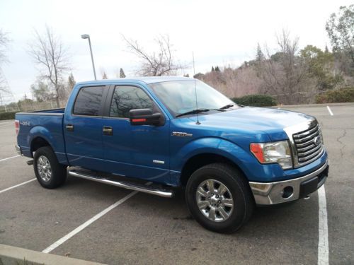 2011 Ford F-150 XLT Crew Cab Pickup 4-Door 3.5L Twin-Turbo Blue Great Condition, image 7