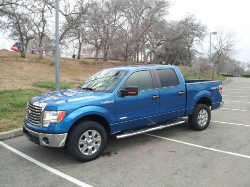 2011 Ford F-150 XLT Crew Cab Pickup 4-Door 3.5L Twin-Turbo Blue Great Condition, image 10