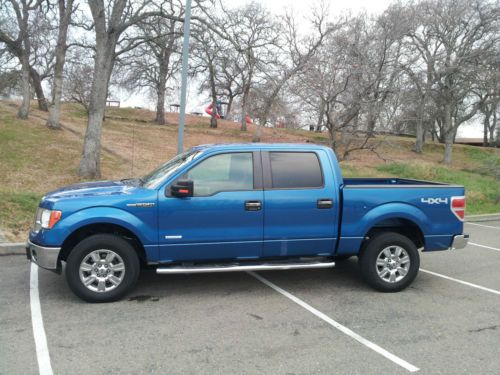 2011 Ford F-150 XLT Crew Cab Pickup 4-Door 3.5L Twin-Turbo Blue Great Condition, image 12