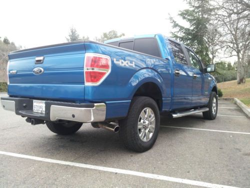 2011 Ford F-150 XLT Crew Cab Pickup 4-Door 3.5L Twin-Turbo Blue Great Condition, image 14