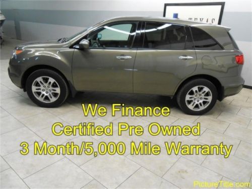 07 acura mdx 4x4 tech gps navi camera leather sunnroof warranty finance texas