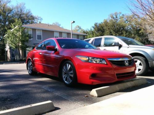 2011 honda accord coupe lx-s 29k miles san marino red