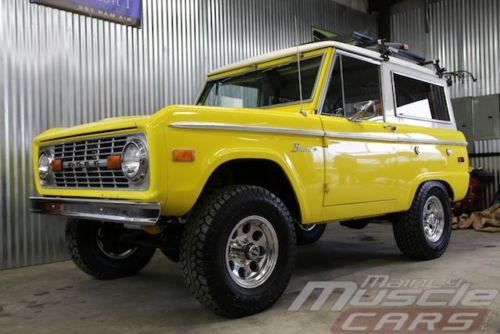 1973 bronco - recent frame off resto - bike/ski rack - uncut &amp; super clean!!