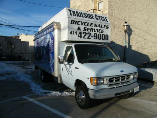 1997 ford e350 triton v8 box truck with lift 80350 miles