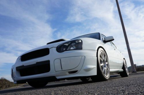 2004 subaru wrx sti - *clean title, aspen white, wingless, 329 wheel horsepower