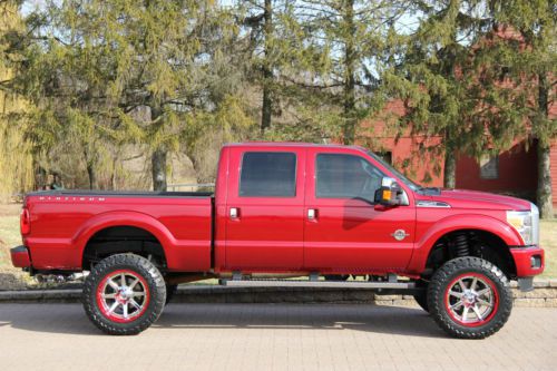 2013 ford f250 platinum diesel lifted 1k miles 1-owner 4x4 stunning ! no reserve