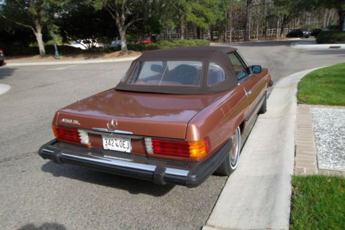 Mercedes Benz 1976 450SL Beautiful Brown Color Both Tops Hilton Head SC, image 2