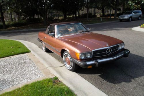 Mercedes Benz 1976 450SL Beautiful Brown Color Both Tops Hilton Head SC, image 3