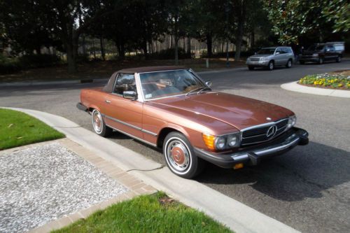 Mercedes Benz 1976 450SL Beautiful Brown Color Both Tops Hilton Head SC, image 6