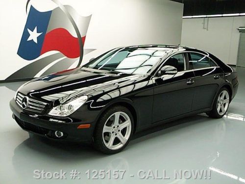 2008 mercedes-benz cls550 p1 sunroof nav blk on blk 39k texas direct auto