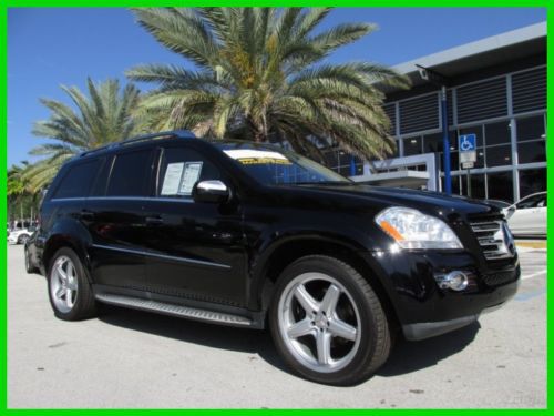 09 black gl-550 7-passenger 4-matic 5.5l v8 awd suv *21 in amg alloy wheels *fl