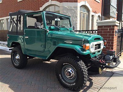 Toyota fj40 landcruiser soft-top numbers matching 6-cylinder 4-speed manual mint