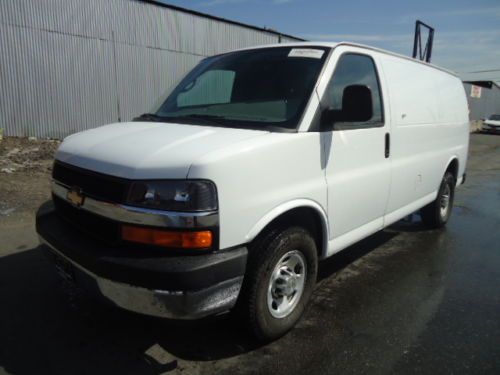 2011 chevrolet express 2500 3-door cargo van - v8 - full shelves - rebuilt