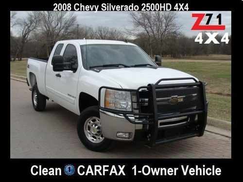 2008 chevrolet silverado 2500hd lt z71 4x4 one owner clean carfax