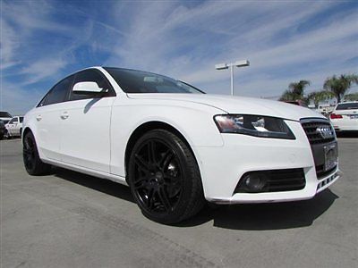 10 audi a4 2.0t premium white leather black interior