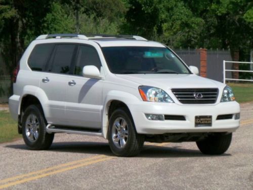 2008 lexus gx 470 suv white tan leather 51k miles navigation rear dvd mark levin