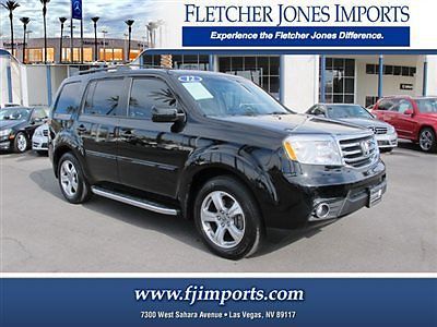 Honda pilot ex-l leather rear entertainment dvd v6 4wd all wheel drive satellite