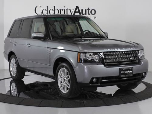 2012 land rover range rover hse grey/tan nav back-up camera factory warranty