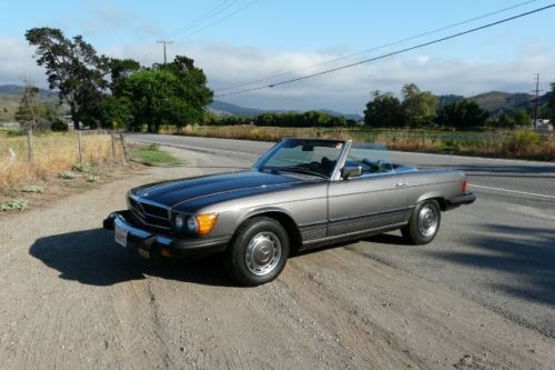 1976 socal grey metallic mercedes 450sl roadster