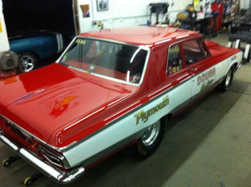 1964 plymouth savoy base 7.0l super stock drag car with aluminum front end