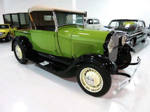 1928 ford model a roadster pick up - mild custom - all steel - overdrive -mint!