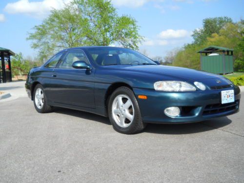 1997 lexus sc400 72,300 original low mileage car, classic green pearl