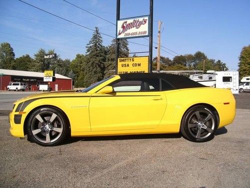 2012 chevrolet camaro 2ss rs auto tapshift convertible back up camera hud loaded