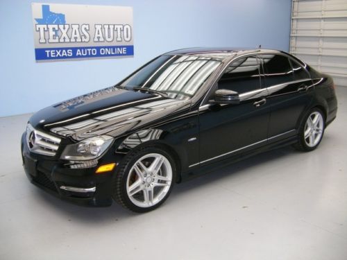 We finance!!  2012 mercedes-benz c250 sport roof nav heated seats 45k texas auto