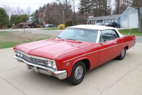 1966 chevrolet impala convertible 396 big block