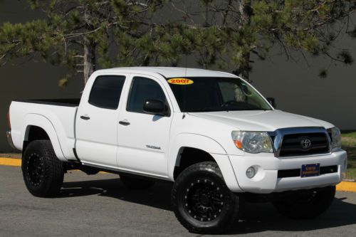2007 toyota tacoma double cab prerunner v6 must see long bed lifted carfax sharp