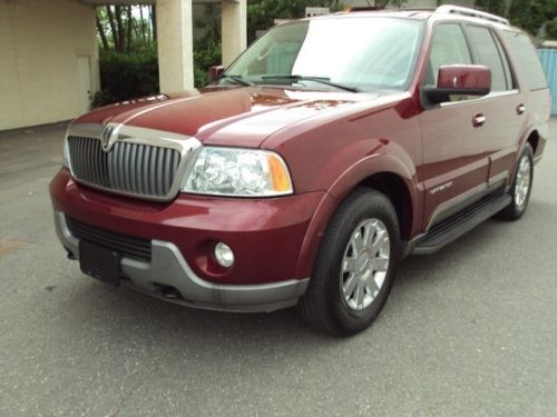 2004 lincoln navigator 4x4 luxury suv 7 pass 3rd row seats navigation t.v dvd