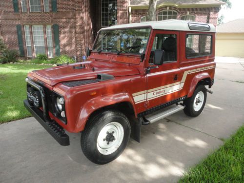 Original condition 1987 land rover defender 90 county 2.5l gasoline 5-speed rhd