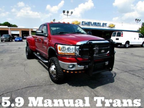 2006 dodge ram 3500 cummins turbo diesel 6 speed manual dually 4x4 pickup truck