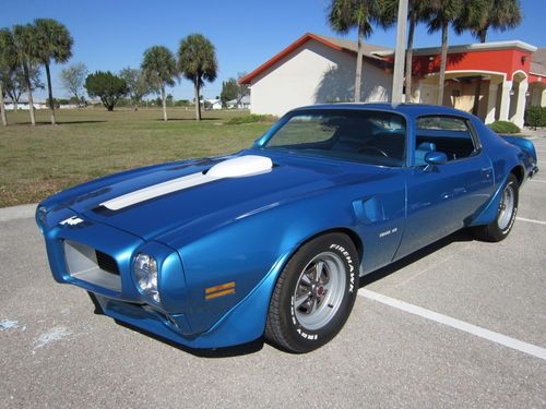 1970 trans am, ram air iii, auto, lucerne blue