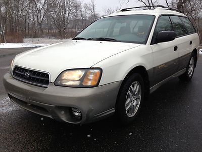 2003 subaru legacy outback white-nr. 27mpg-allwhldrv-bestinsnow-don't miss-low$!