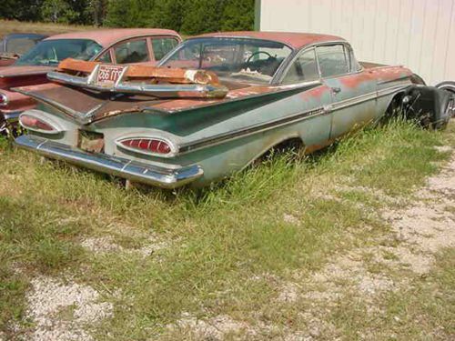 1959 chevrolet impala 2 door dr hardtop project car clear title extras