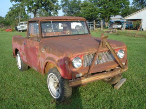 1963 4x4 international scout 80, half cab top  project builder