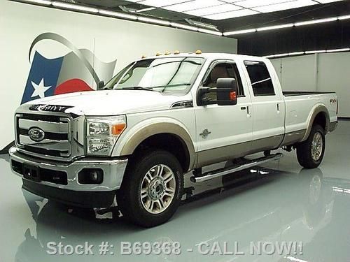 2011 ford f-350 lariat diesel fx4 4x4 sunroof nav 33k! texas direct auto