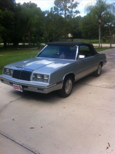 1985 chrysler lebaron convertible