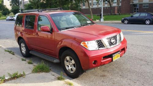 2005 nissan pathfinder, nissan, pathfinder,  burgundy, 4wd, 4x4,  clean title