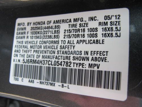 HONDA CR-V 4WD, LX, AUTO, BALANCE OF FACTORY WARRANTY, US $15,999.00, image 20