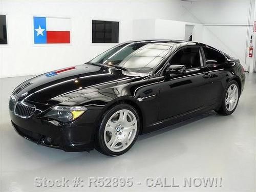 2007 bmw 650i sport auto sunroof nav black on black 50k texas direct auto