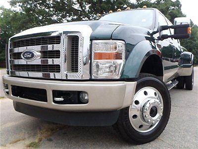 F-450 king ranch 4x4 ford super duty f-450 drw king ranch 4x4 low miles crew cab