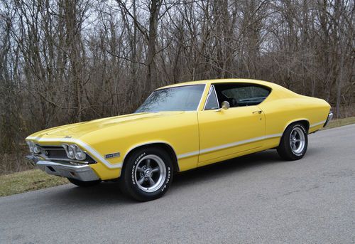 1968 chevelle ss 396 4spd true 138 factory real ss beautiful yellow very nice