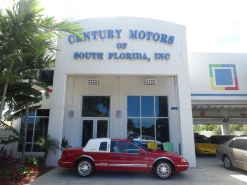 1996 mercury xr7  leather low miles non smoker fl half cabriolet top