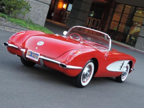 1960 60 CHEVROLET CORVETTE CONVERTIBLE ROADSTER 270HP DUAL QUAD 4 SPEED 2 TOPS, image 4