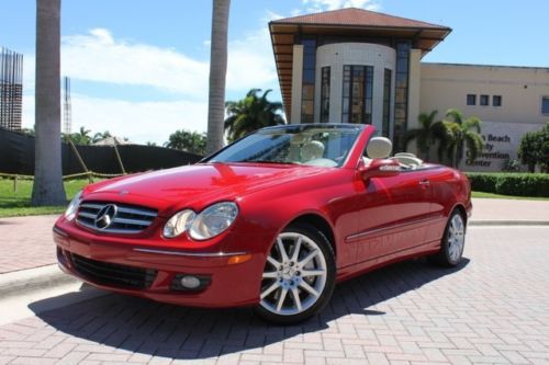 2007 mercedes clk350 cabriolet only 19k miles p1 pkg heated seats serviced fl