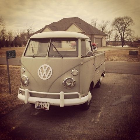 1962 volkswagen single cab bus, all original, never restored!