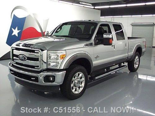 2011 ford f-250 lariat crew cab diesel fx4 4x4 nav 52k texas direct auto